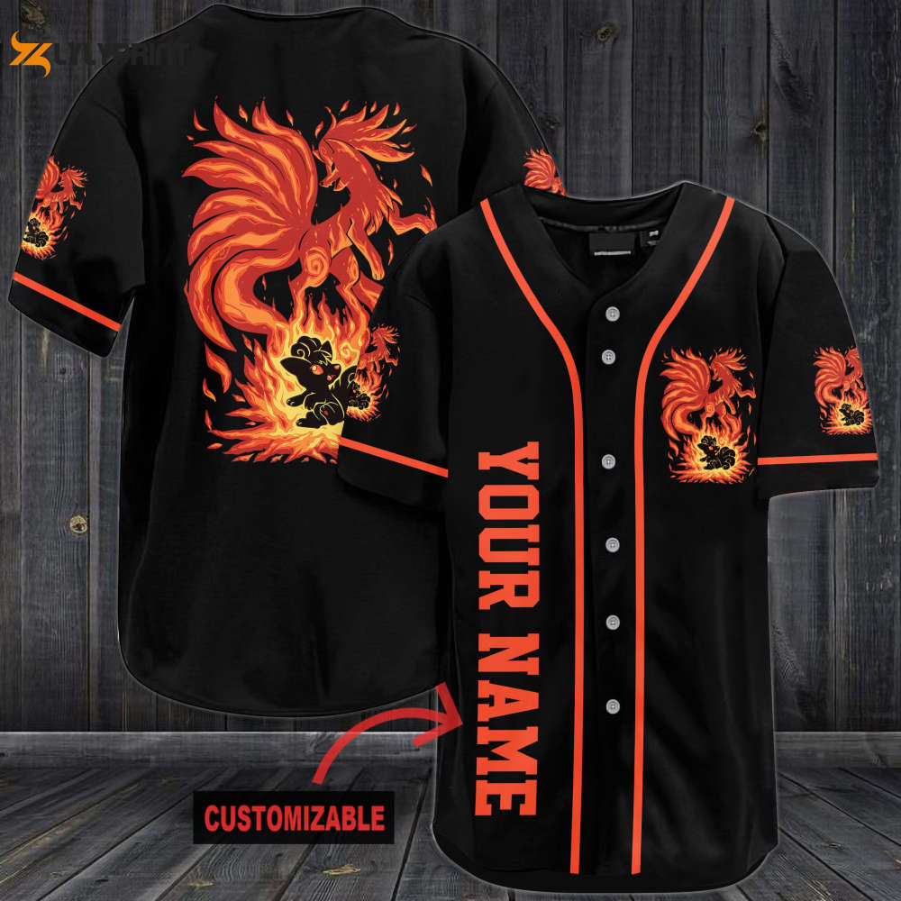 Personalized Kyukon Baseball Jersey - lylyprint.com baseball jersey product view 1