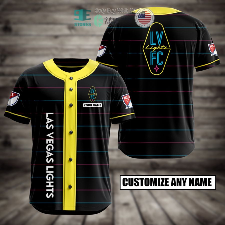 BEST Personalized Las Vegas Lights Custom Baseball Shirt baseball jersey product view 1