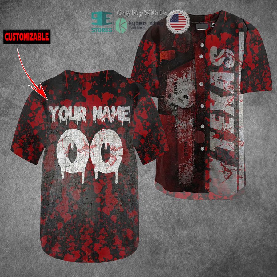 BEST Personalized Leatherface Texas Blood Baseball Jersey baseball jersey product view 1
