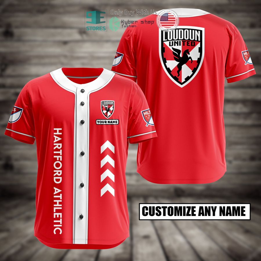 BEST Personalized Loudoun United Custom Baseball Shirt baseball jersey product view 1