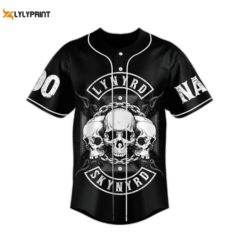 Personalized Lynyrd Skynyrd Baseball Jersey For Men Women - lylyprint.com baseball jersey product view 1