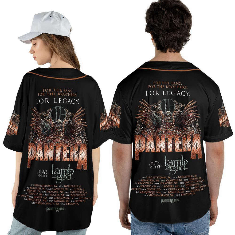 Personalized Mayhem Skull Tour 2023 With Lamp Of God Baseball Jersey For Men Women - lylyprint.com baseball jersey product view 4
