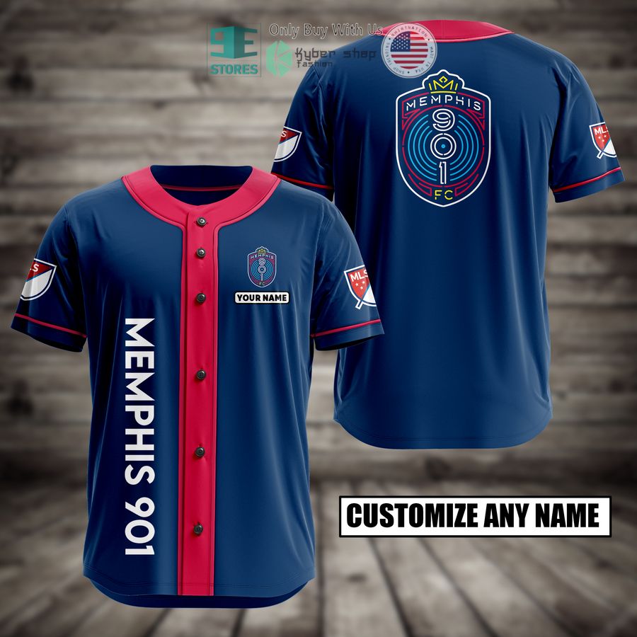 BEST Personalized Memphis 901 Custom Baseball Shirt baseball jersey product view 1