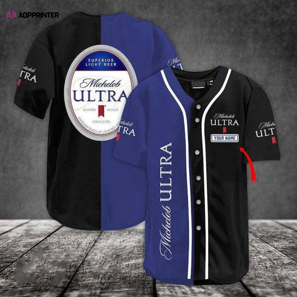 Personalized Michelob Ultra Baseball Jersey: Customizable Design & Premium Quality - Aopprinter baseball jersey product view 1