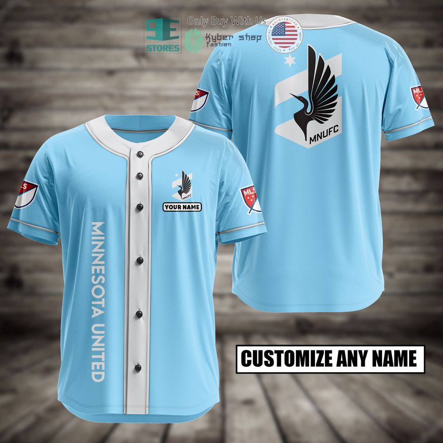 BEST Personalized Minnesota United Custom Baseball Shirt baseball jersey product view 1