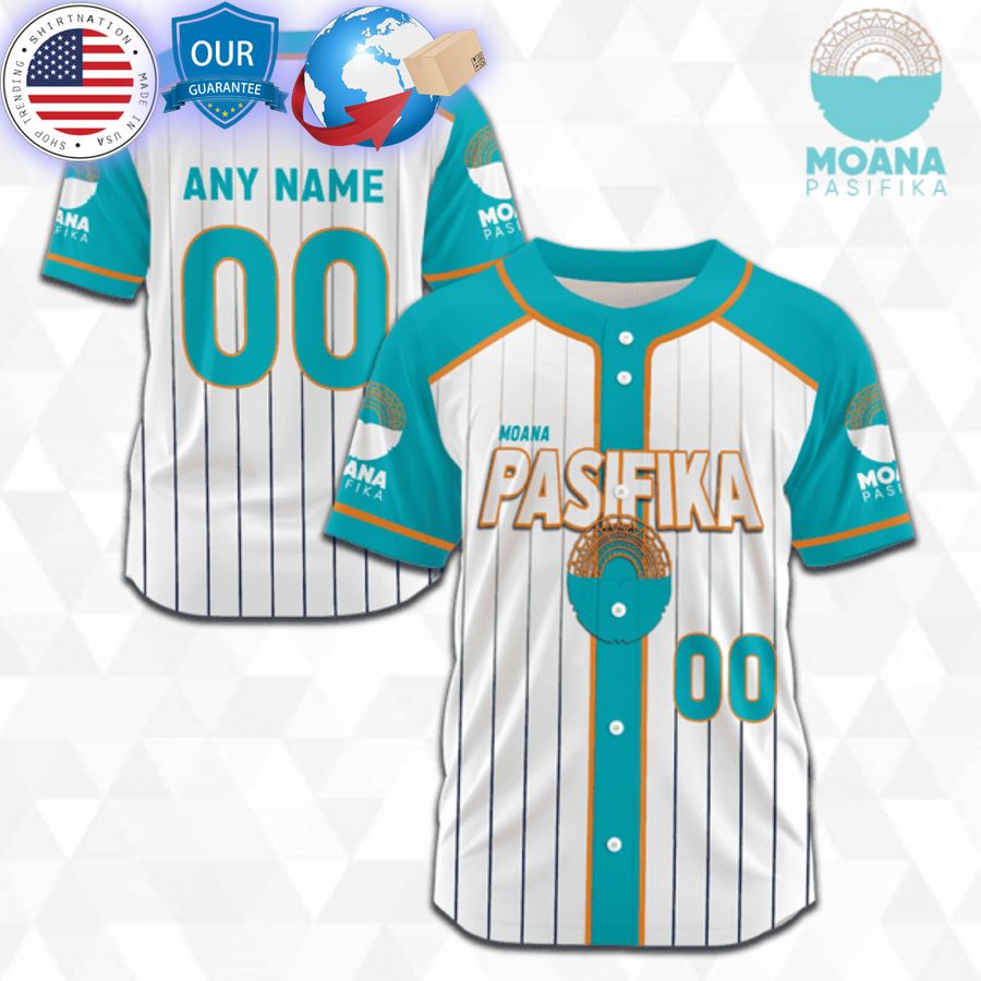 HOT Customized Moana Pasifika Super Rugby Baseball Jersey baseball jersey product view 1