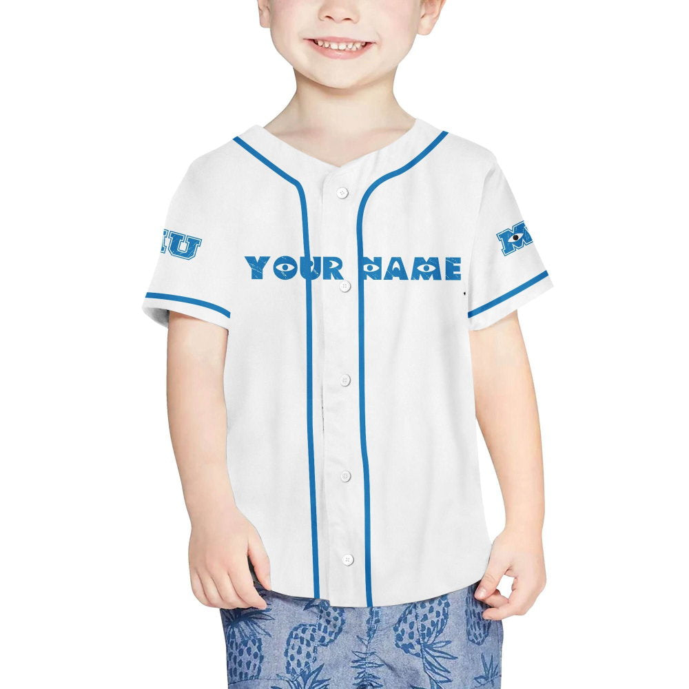 Personalized Monsters Inc Home Of The Scare Games Baseball Jersey - lylyprint.com baseball jersey product view 4