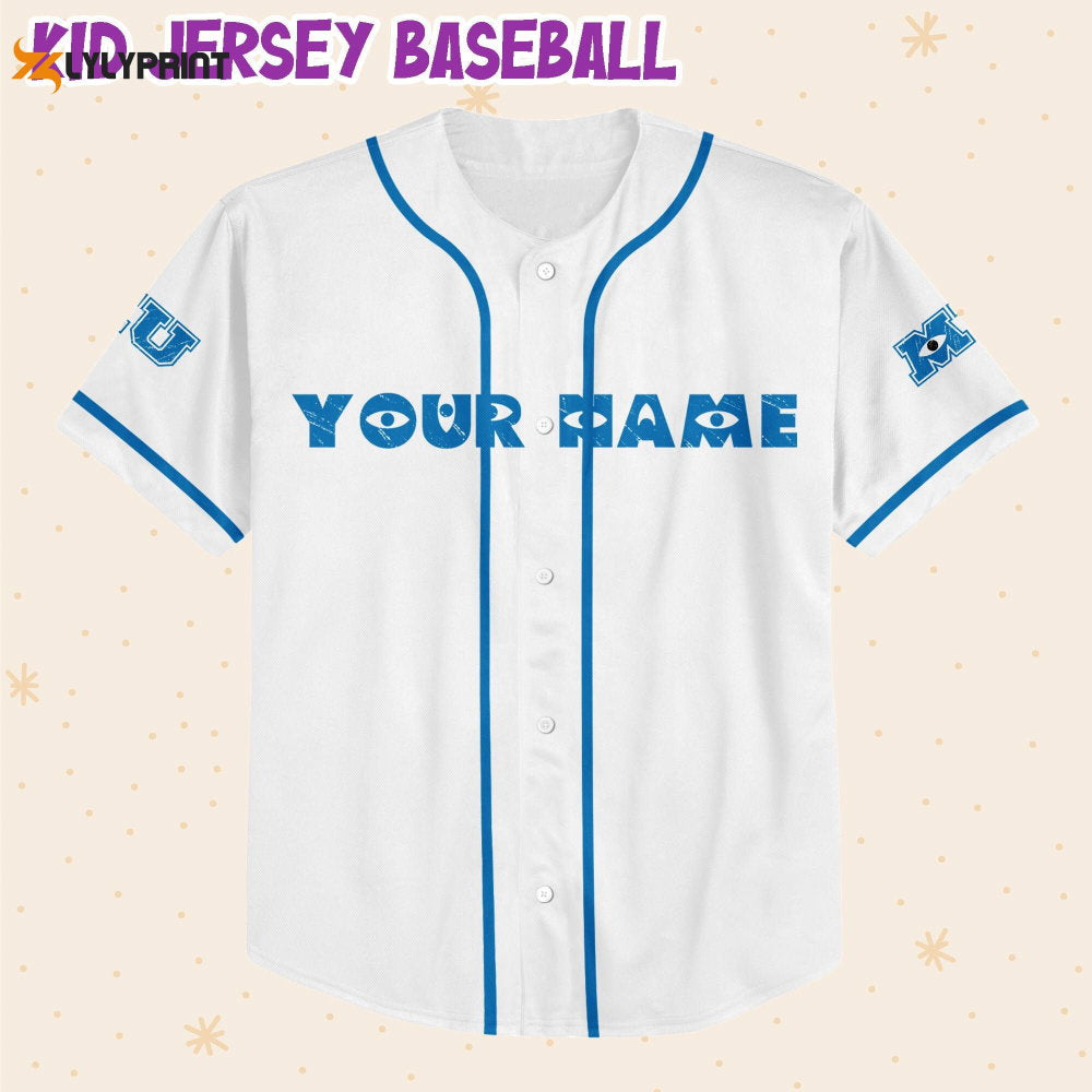 Personalized Monsters Inc Home Of The Scare Games Baseball Jersey - lylyprint.com baseball jersey product view 1