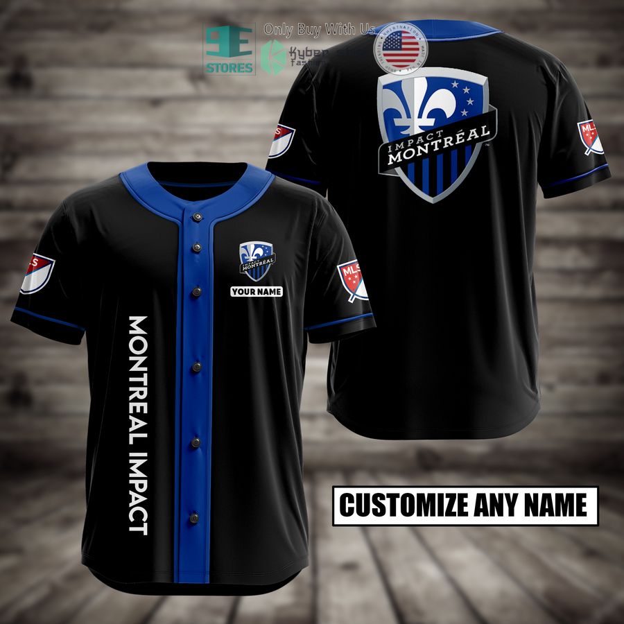 BEST Personalized Montreal Impact Custom Baseball Shirt baseball jersey product view 1