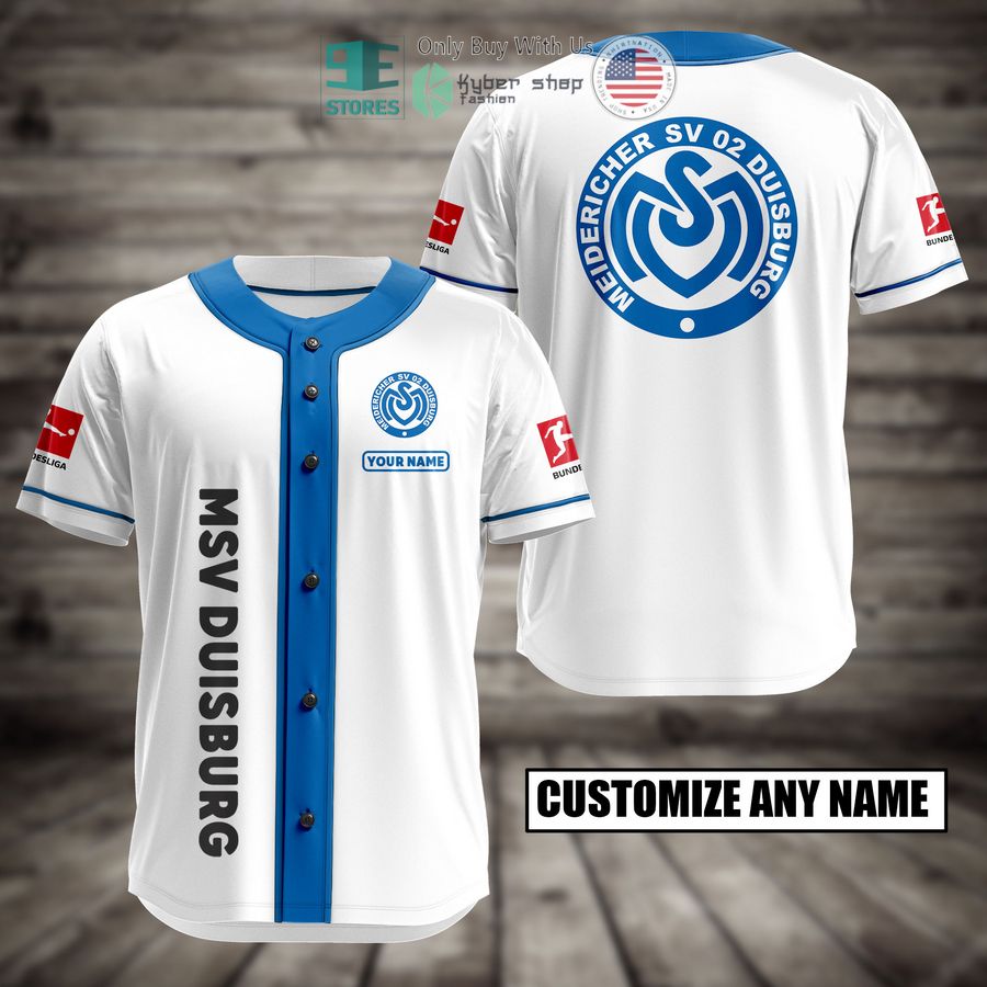 BEST Personalized MSV Duisburg Custom Baseball Shirt baseball jersey product view 1