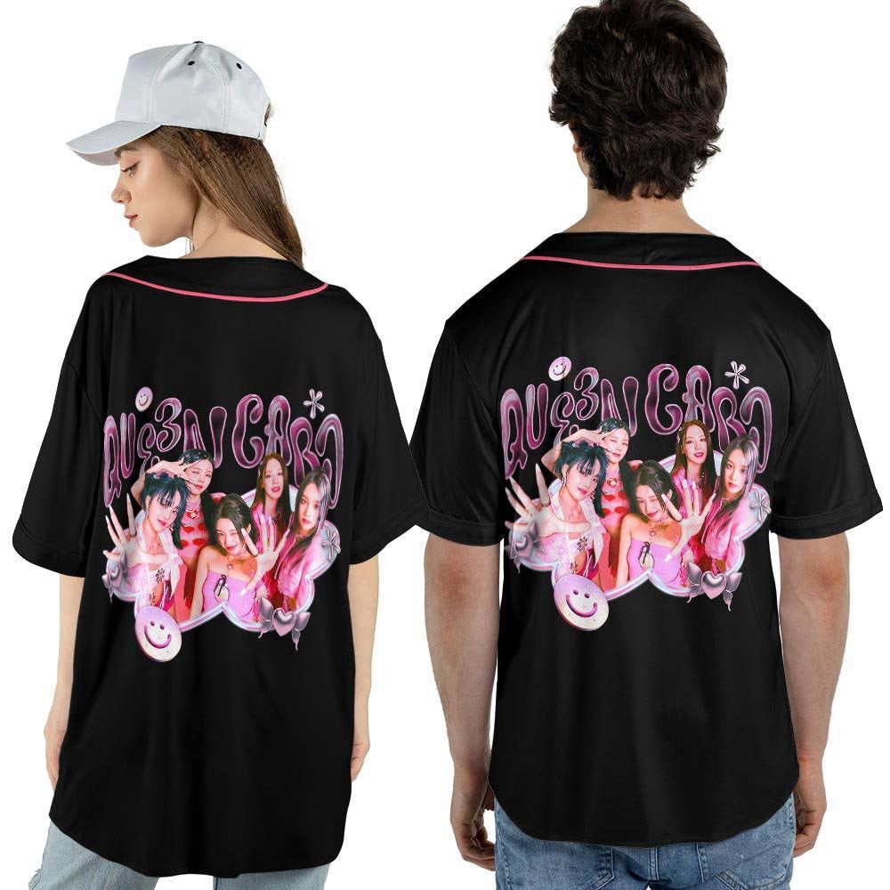 Personalized Name Gi-dle Kpop Jersey Baseball, Kpop Baseball Jersey For Men Women - lylyprint.com baseball jersey product view 4