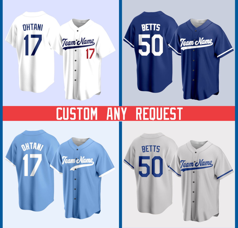 Personalized Name Ohtanii Baseball Jersey Custom Request Baseball Game Day Outfit For American Baseball Fan Lover Gift For Baseball Player - Aopprinter baseball jersey product view 2