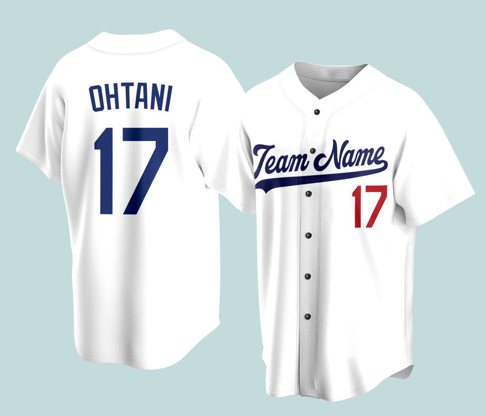 Personalized Name Ohtanii Baseball Jersey Custom Request Baseball Game Day Outfit For American Baseball Fan Lover Gift For Baseball Player - Aopprinter baseball jersey product view 3