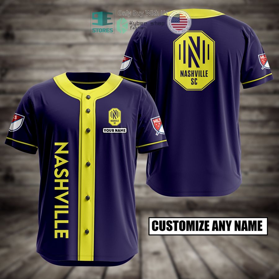 BEST Personalized Nashville Custom Baseball Shirt baseball jersey product view 1