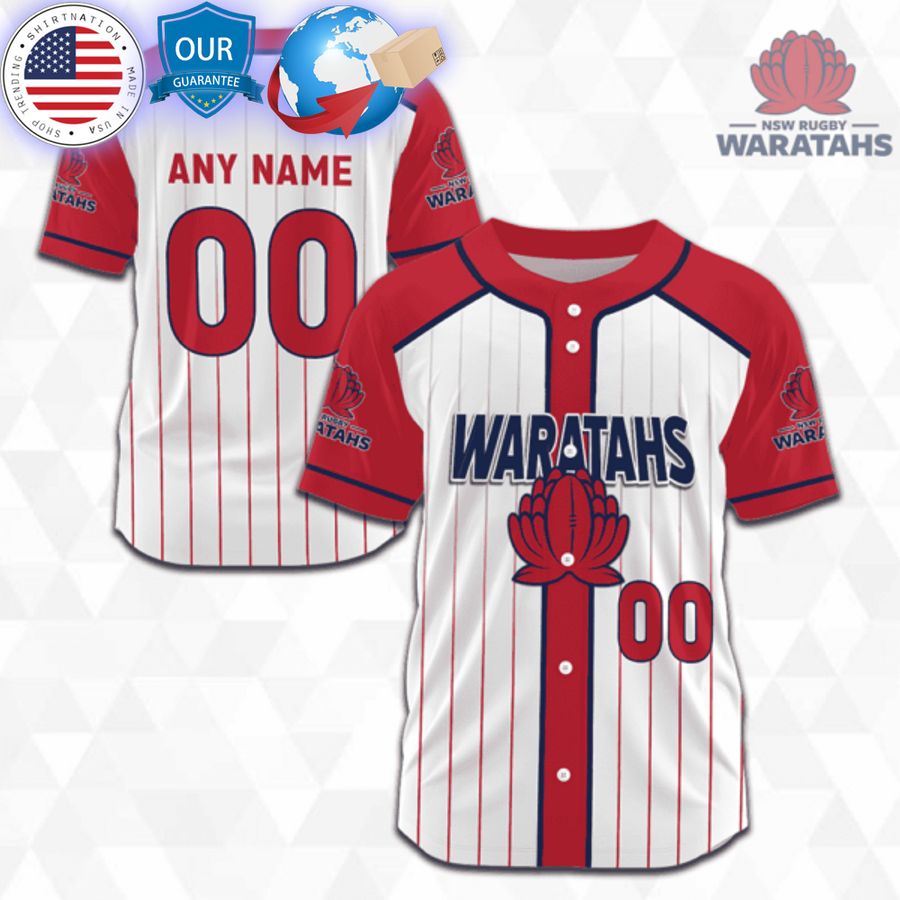 HOT Customized New South Wales Waratahs Super Rugby Baseball Jersey baseball jersey product view 1