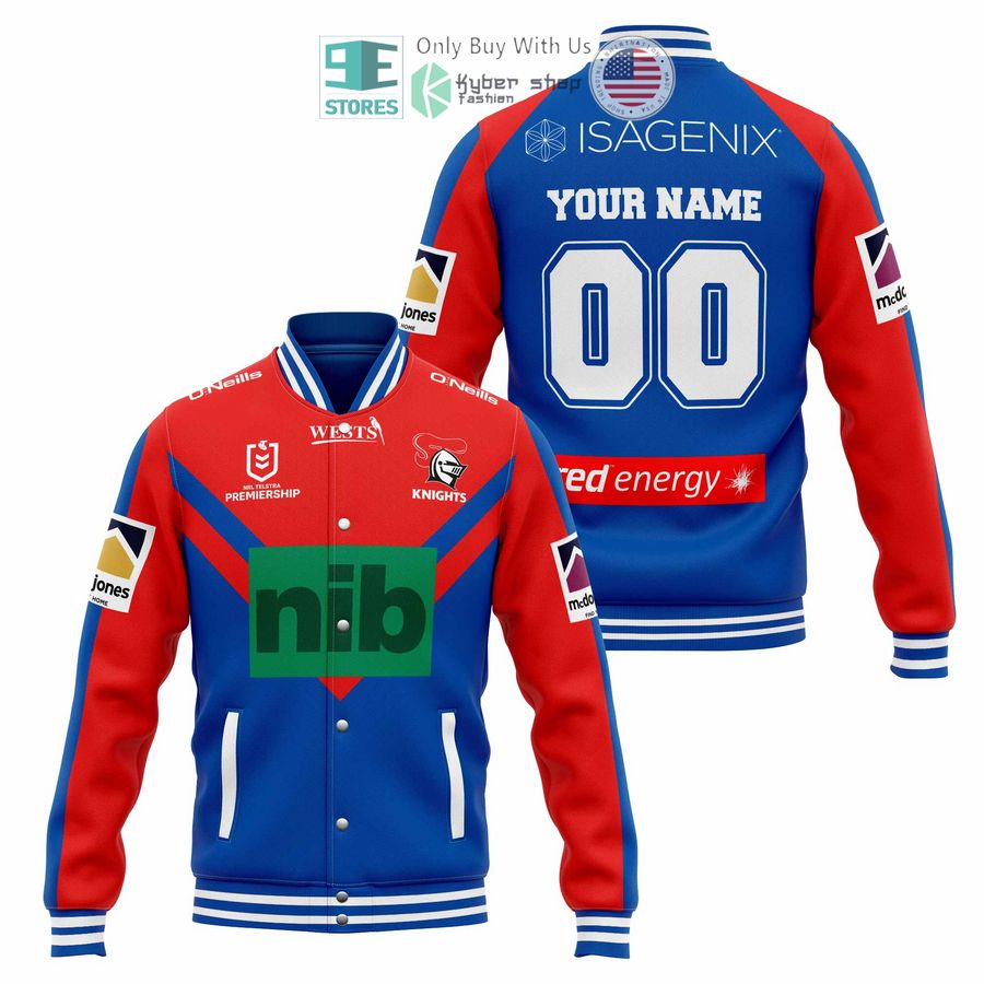 BEST Personalized Newcastle Knights nib Baseball Jacket baseball jersey product view 1
