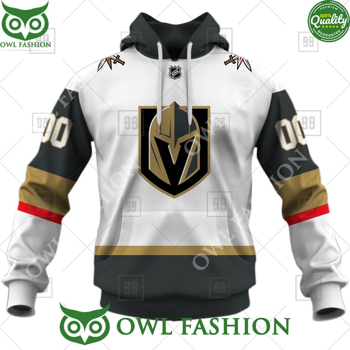 Personalized NHL Vegas Golden Knights Jersey Hoodie shirt hockey jersey product view 2