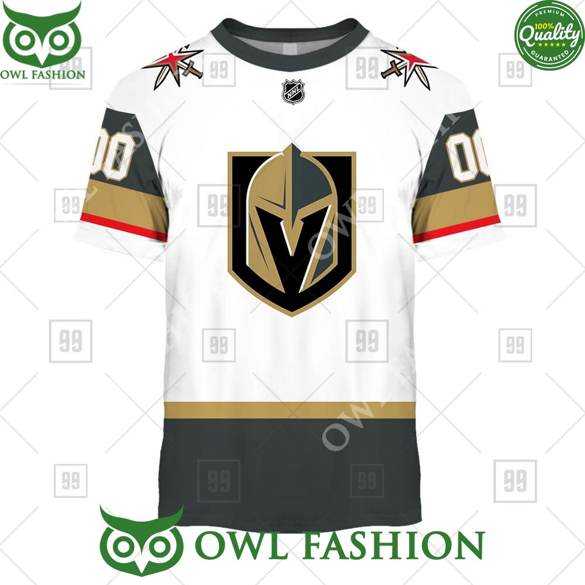Personalized NHL Vegas Golden Knights Jersey Hoodie shirt hockey jersey product view 3
