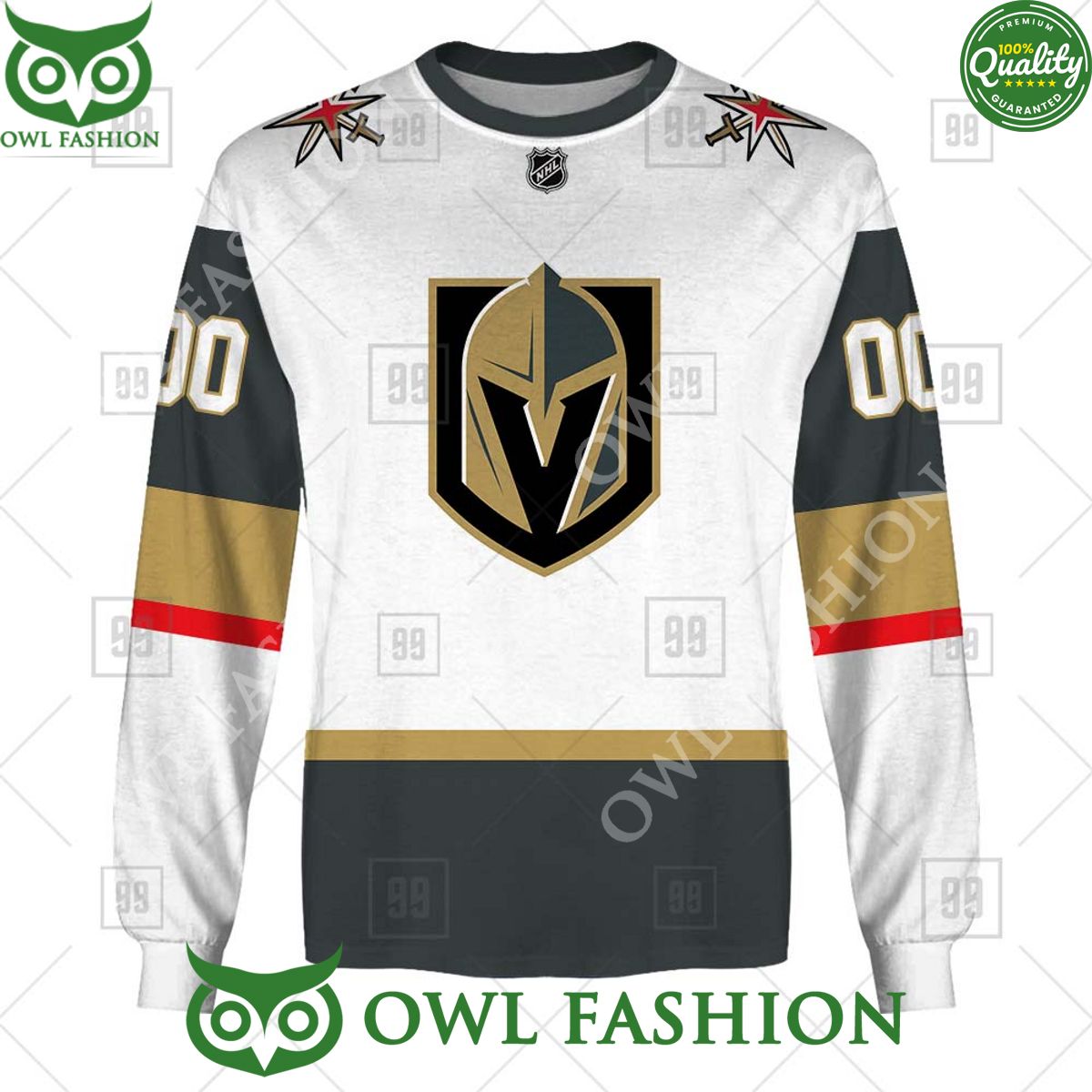 Personalized NHL Vegas Golden Knights Jersey Hoodie shirt hockey jersey product view 4