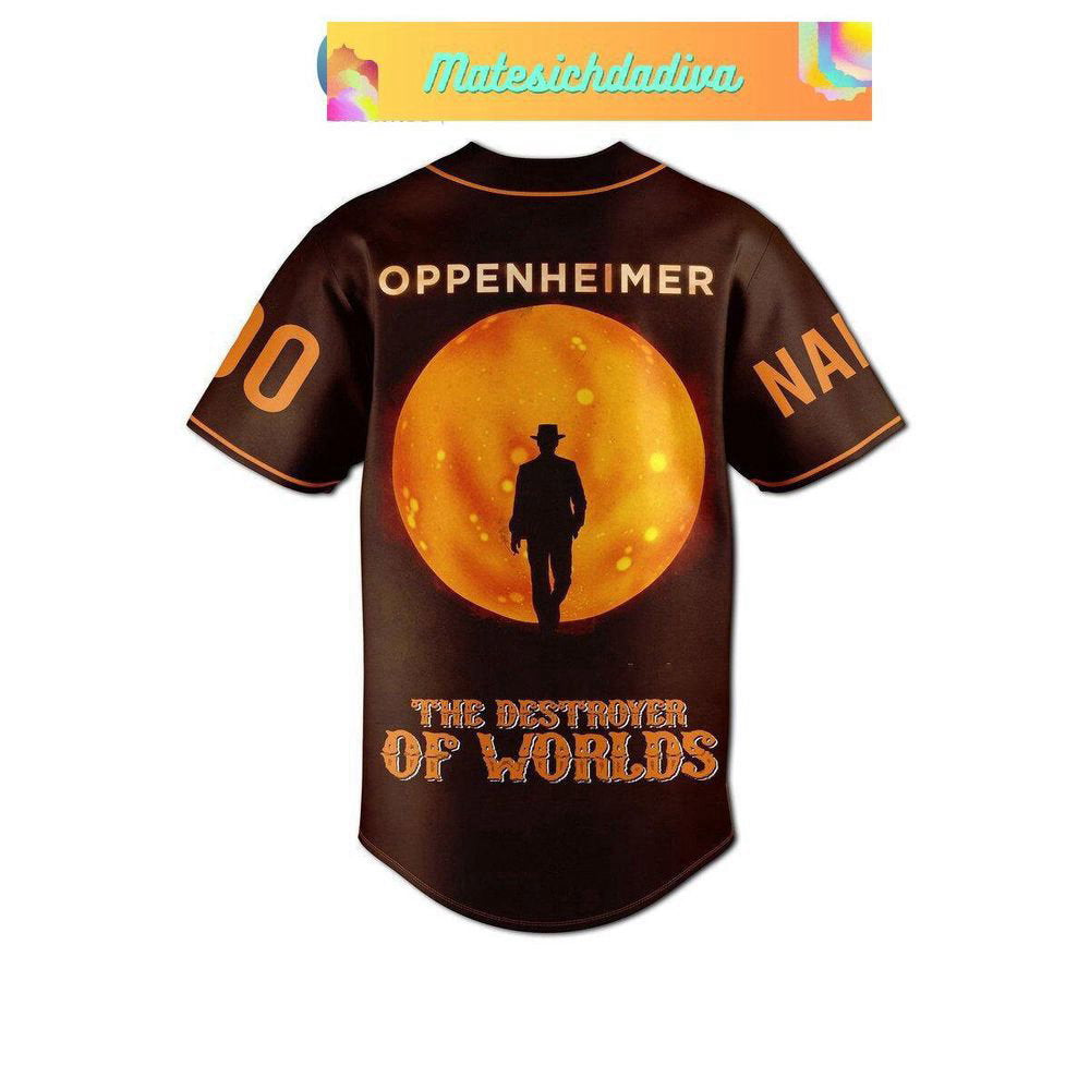 Personalized Oppenheimer Baseball Jersey For Men Women - lylyprint.com baseball jersey product view 2