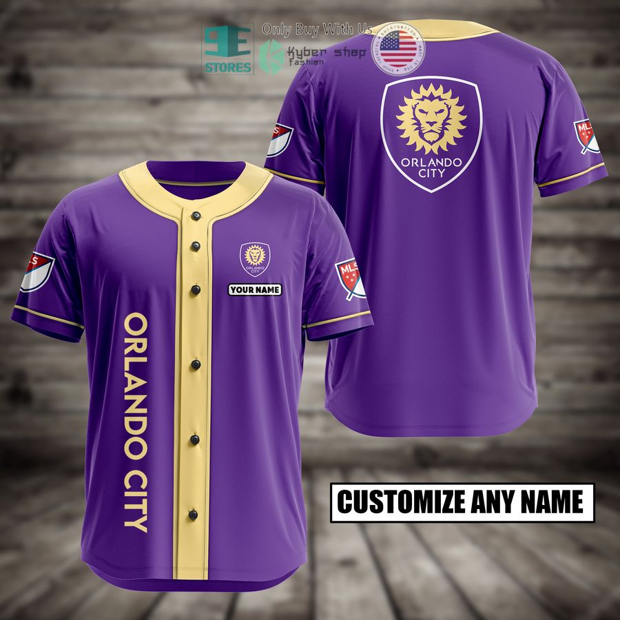 BEST Personalized Orlando City Custom Baseball Shirt baseball jersey product view 1