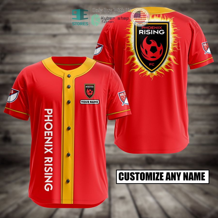 BEST Personalized Phoenix Rising Custom Baseball Shirt baseball jersey product view 1