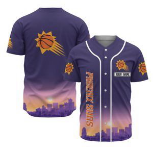 Personalized Phoenix Suns Baseball Jersey Gifts for Fans - lylyprint.com baseball jersey product view 2