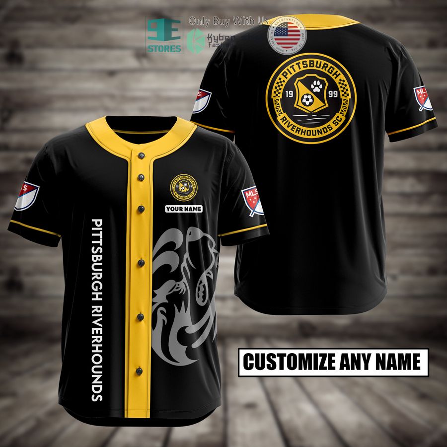 BEST Personalized Pittsburgh Riverhounds Custom Baseball Shirt baseball jersey product view 1