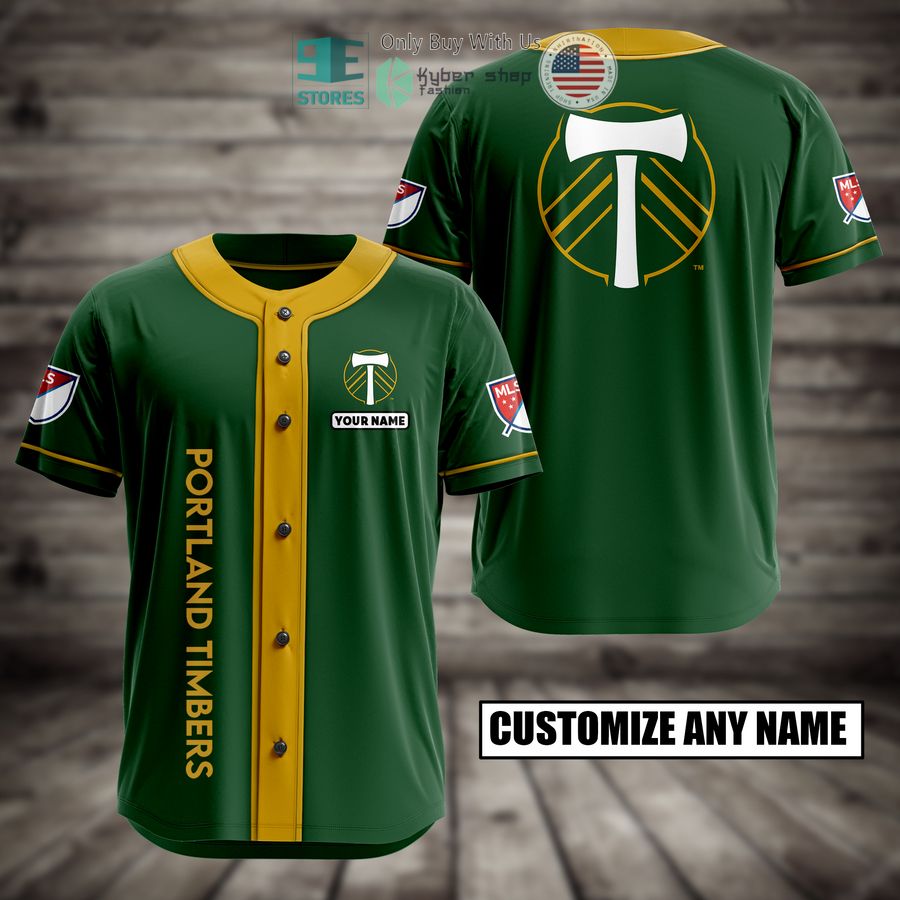 BEST Personalized Portland Timbers Custom Baseball Shirt baseball jersey product view 1