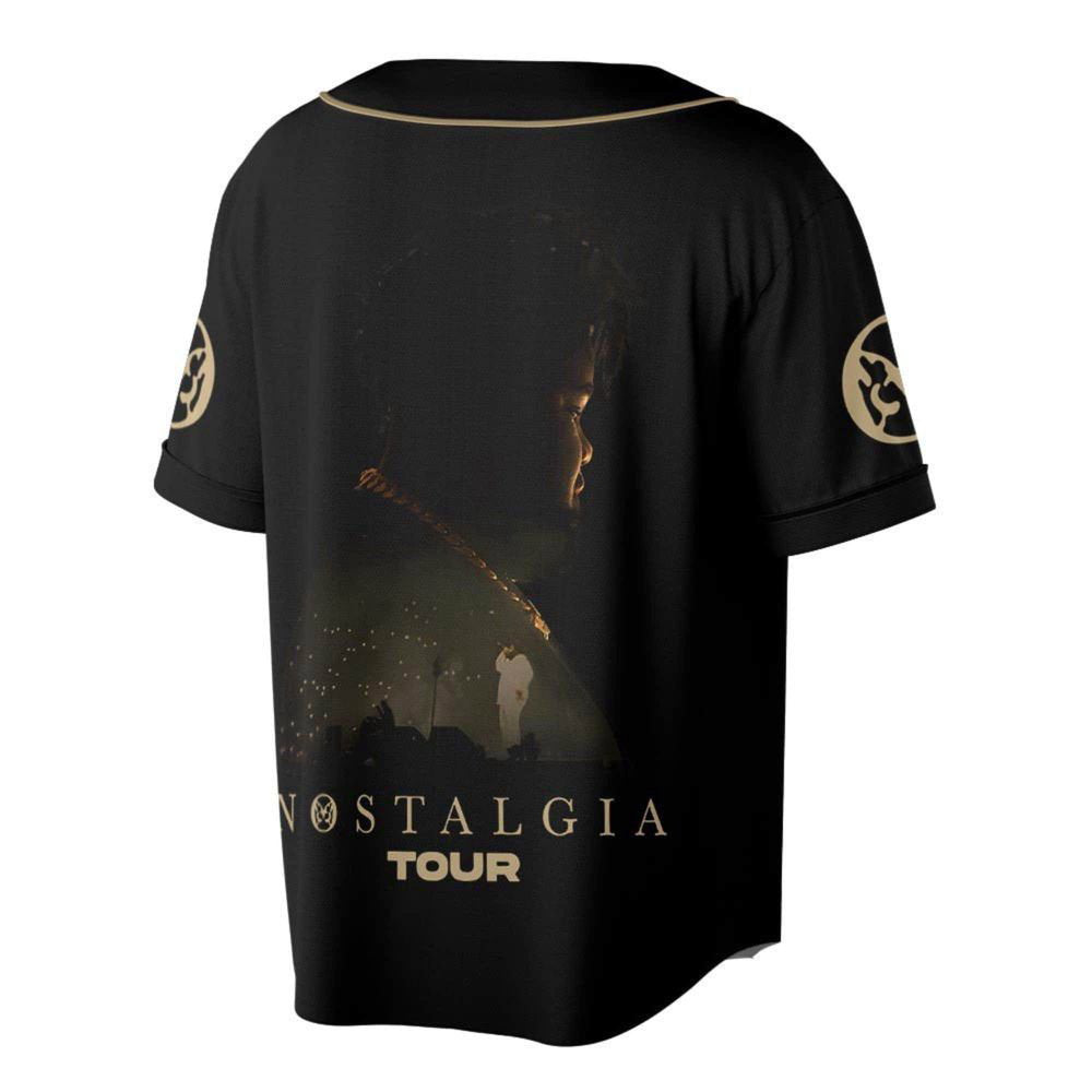 Personalized Rod Wave Nostalgia Tour Baseball Jersey - lylyprint.com baseball jersey product view 2
