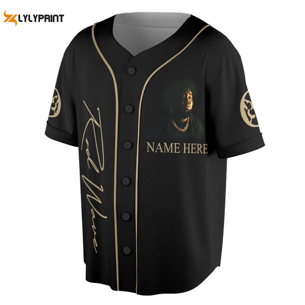 Personalized Rod Wave Nostalgia Tour Baseball Jersey - lylyprint.com baseball jersey product view 1