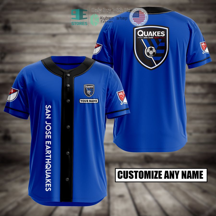 BEST Personalized San Jose Earthquakes Custom Baseball Shirt baseball jersey product view 1