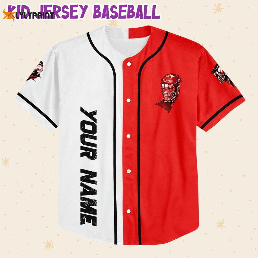 Personalized Star Lord Guardian Of The Galaxy Baseball Jersey - lylyprint.com baseball jersey product view 2