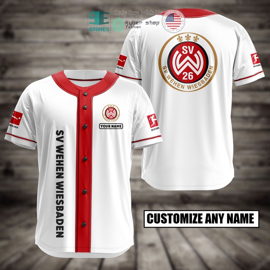 BEST Personalized SV Wehen Wiesbaden Custom Baseball Shirt baseball jersey product view 1