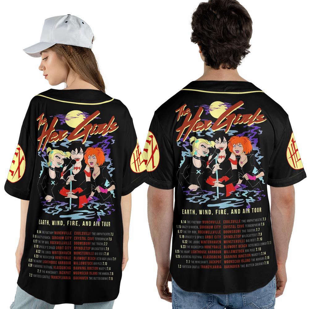 Personalized The Hex Girls Rock Band Music Baseball Jersey For Men Women - lylyprint.com baseball jersey product view 4
