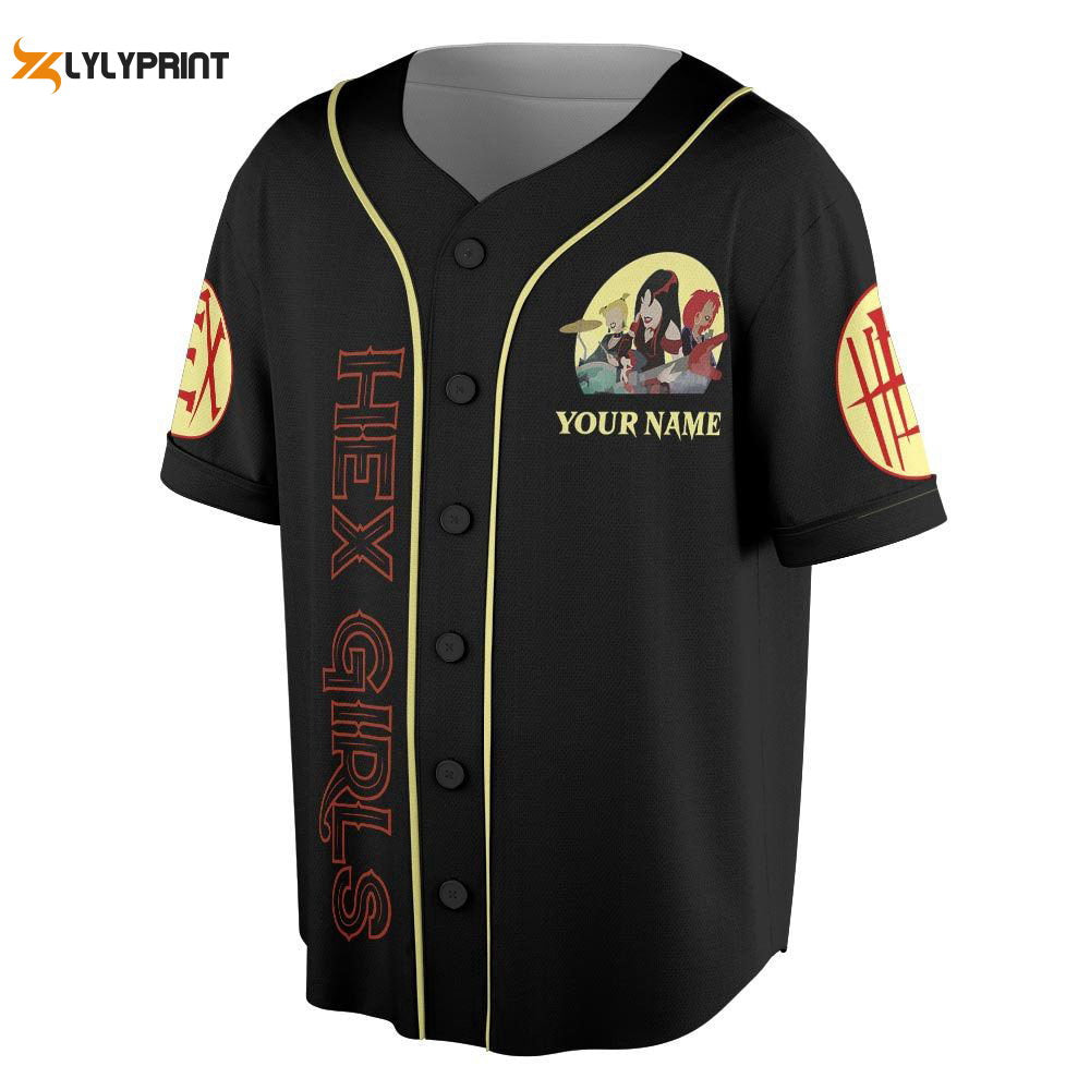 Personalized The Hex Girls Rock Band Music Baseball Jersey For Men Women - lylyprint.com baseball jersey product view 1