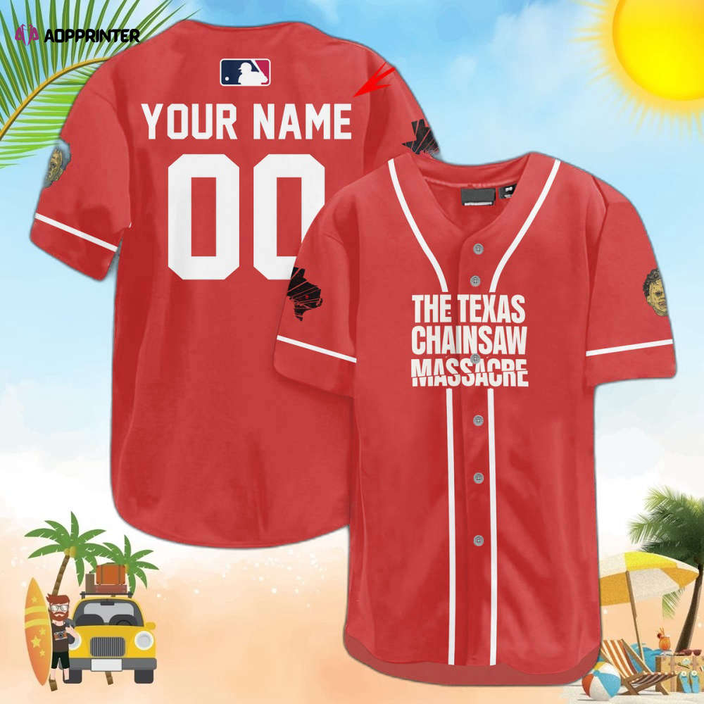 Personalized The Texas Chainsaw Massacre Baseball Jersey - Aopprinter baseball jersey product view 1