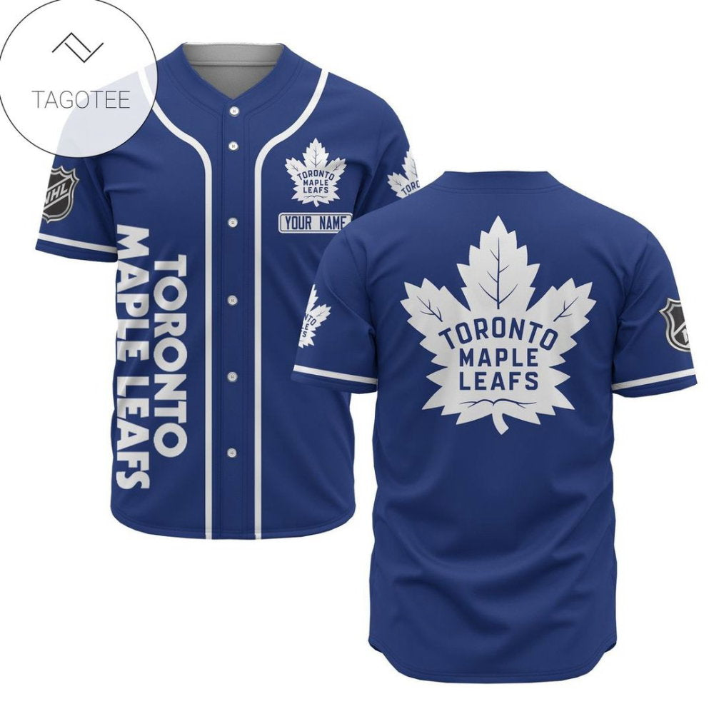 Personalized Toronto Maple Leafs Baseball Jersey Custom For Fans BJ0129 - lylyprint.com baseball jersey product view 2