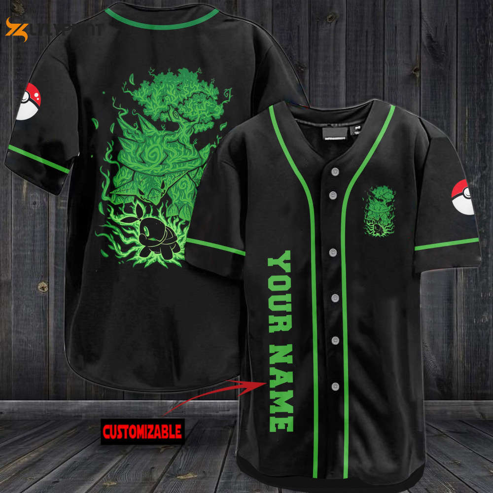 Personalized Torterra Baseball Jersey - lylyprint.com baseball jersey product view 1