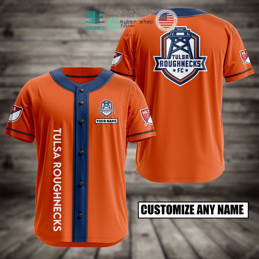 BEST Personalized Tulsa Roughnecks Custom Baseball Shirt baseball jersey product view 1