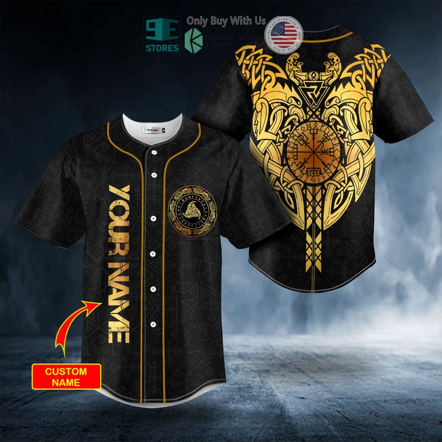 BEST Personalized Viking Blood Eagle Tattoo Custom Baseball Shirt baseball jersey product view 1