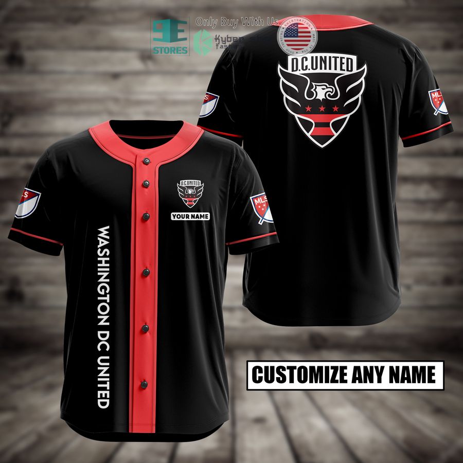 BEST Personalized Washington DC United Custom Baseball Shirt baseball jersey product view 1