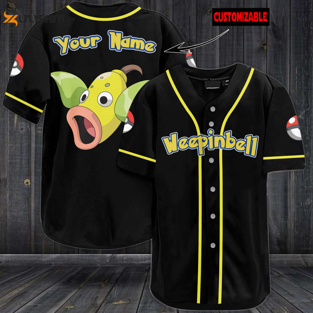 Personalized Weepinbell Baseball Jersey - lylyprint.com baseball jersey product view 1