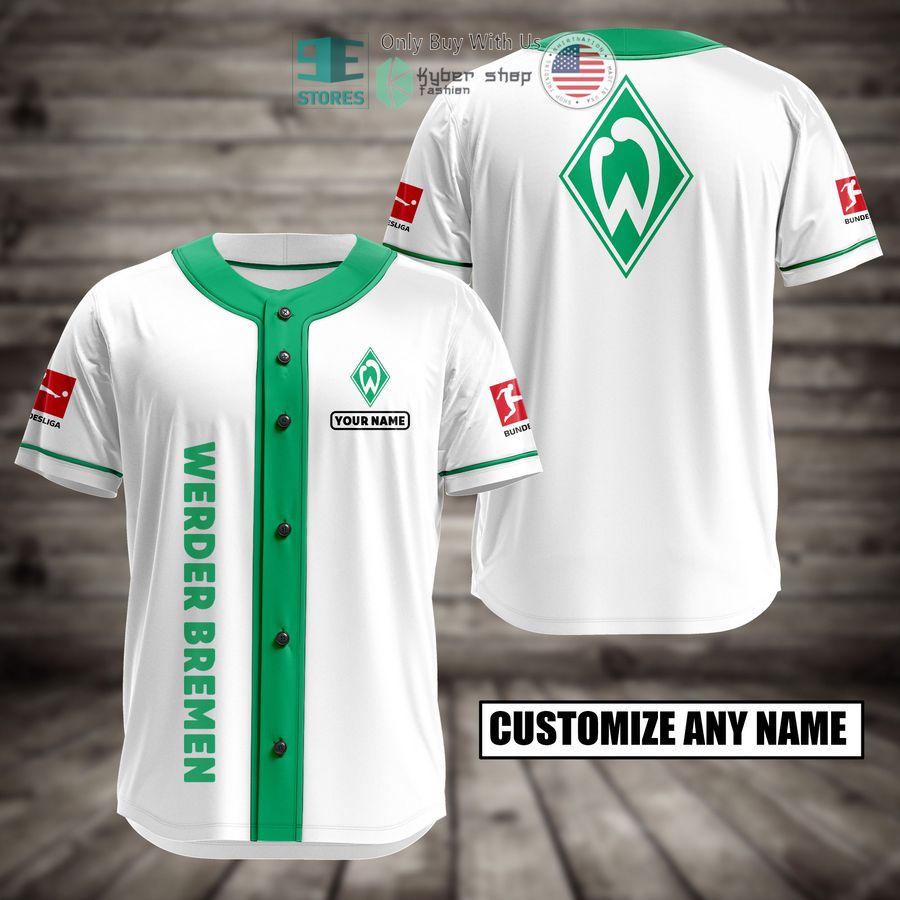BEST Personalized Werder Bremen Custom Baseball Shirt baseball jersey product view 1
