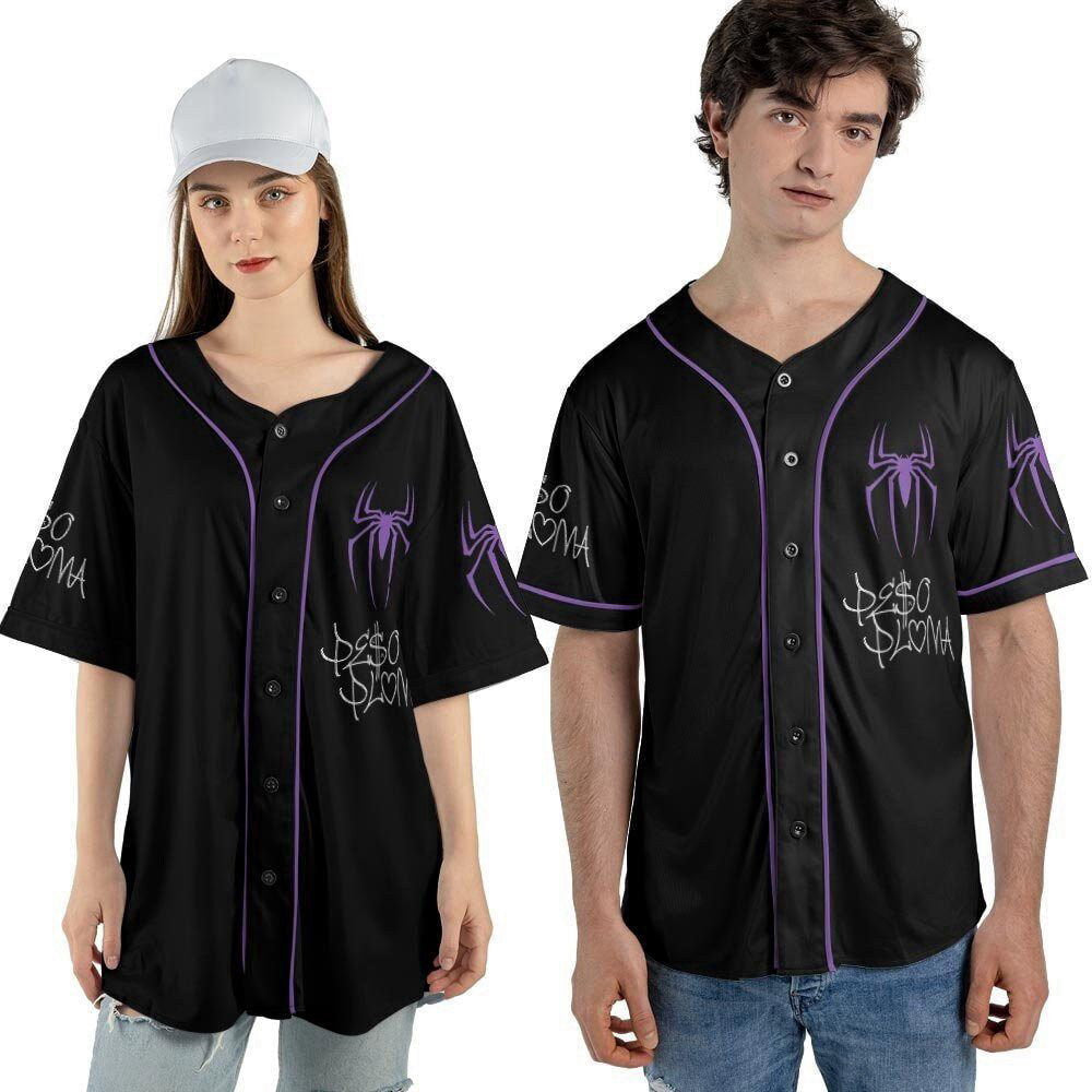 Peso Pluma Music Baseball Jersey For Men Women - lylyprint.com baseball jersey product view 3