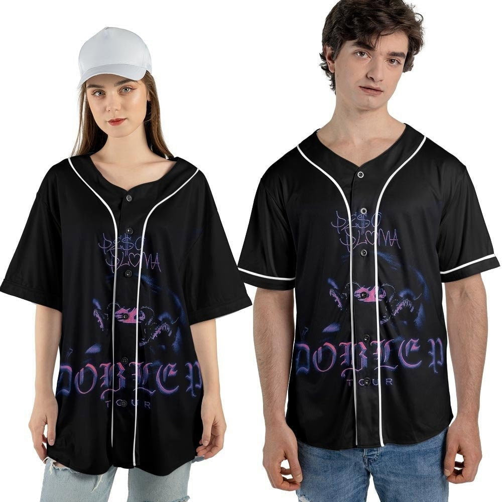 Peso Pluma Music Baseball Jersey, Peso Pluma - lylyprint.com baseball jersey product view 3