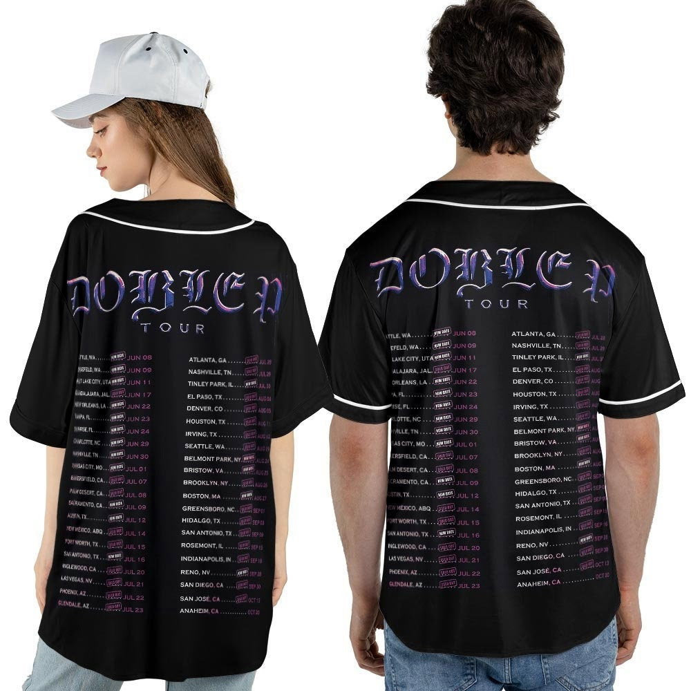 Peso Pluma Music Baseball Jersey, Peso Pluma - lylyprint.com baseball jersey product view 4