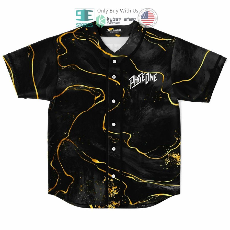 BEST Phase One black Baseball Jersey baseball jersey product view 1