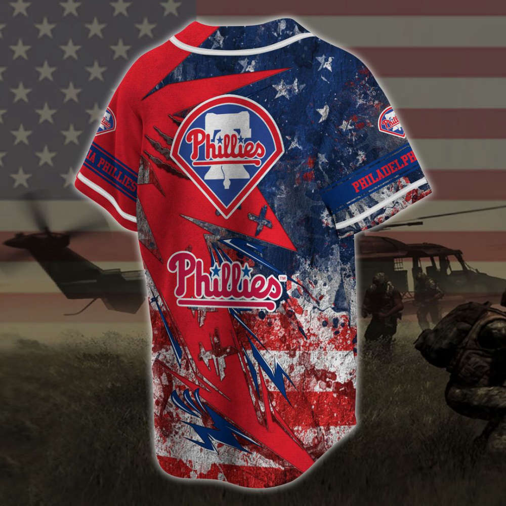Philadelphia Phillies Baseball Jersey Gift for Men Women - lylyprint.com baseball jersey product view 3