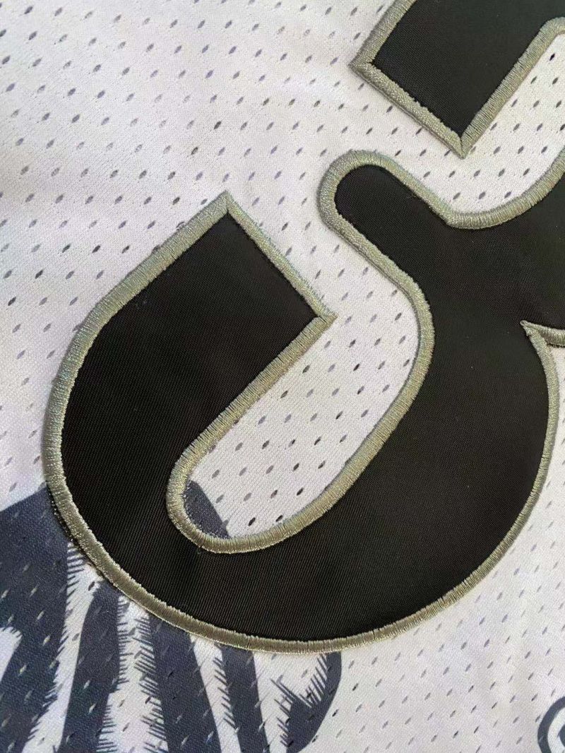 philadelphia 76ers #3 allen iverson mitchell ness Retro Fan Edition nba 76 Iverson Collaboration Series Jersey White Style 2 basketball jersey product view 1